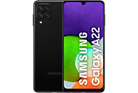 Móvil - Samsung Galaxy A22 LTE, Negro, 128 GB, 4 GB, 6.4" HD+, MediaTek MT6769V, 5000 mAh, Quad Cam, Android 11