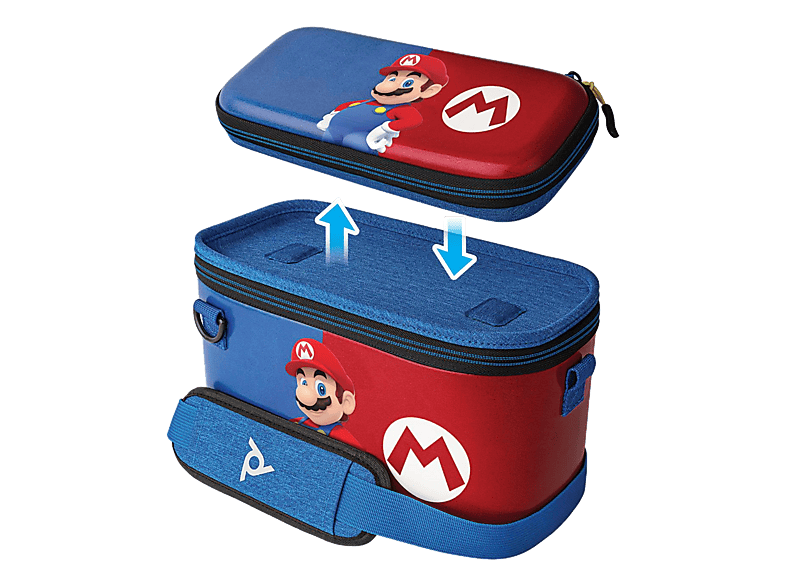 PDP Nintendo Switch Pull-N-Go Case - Mario Edition Tragetasche (2 in 1) (Mehrfarbig)