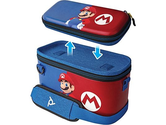 PDP Nintendo Switch Pull-N-Go Case - Mario Edition - Sac de transport (2 en 1) (Multicolore)