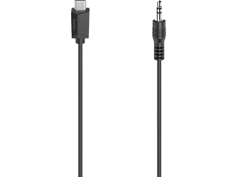 HAMA 00200729 - USB-C auf 3.5 mm Audiokabel (Schwarz)