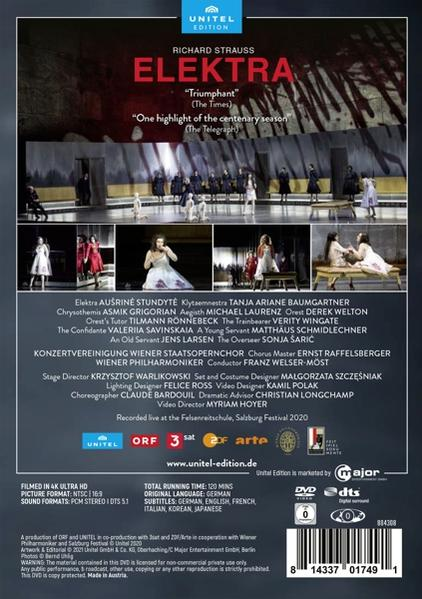 Stundyte/Welser-Möst/Wiener Philharmoniker - Elektra  - (DVD)
