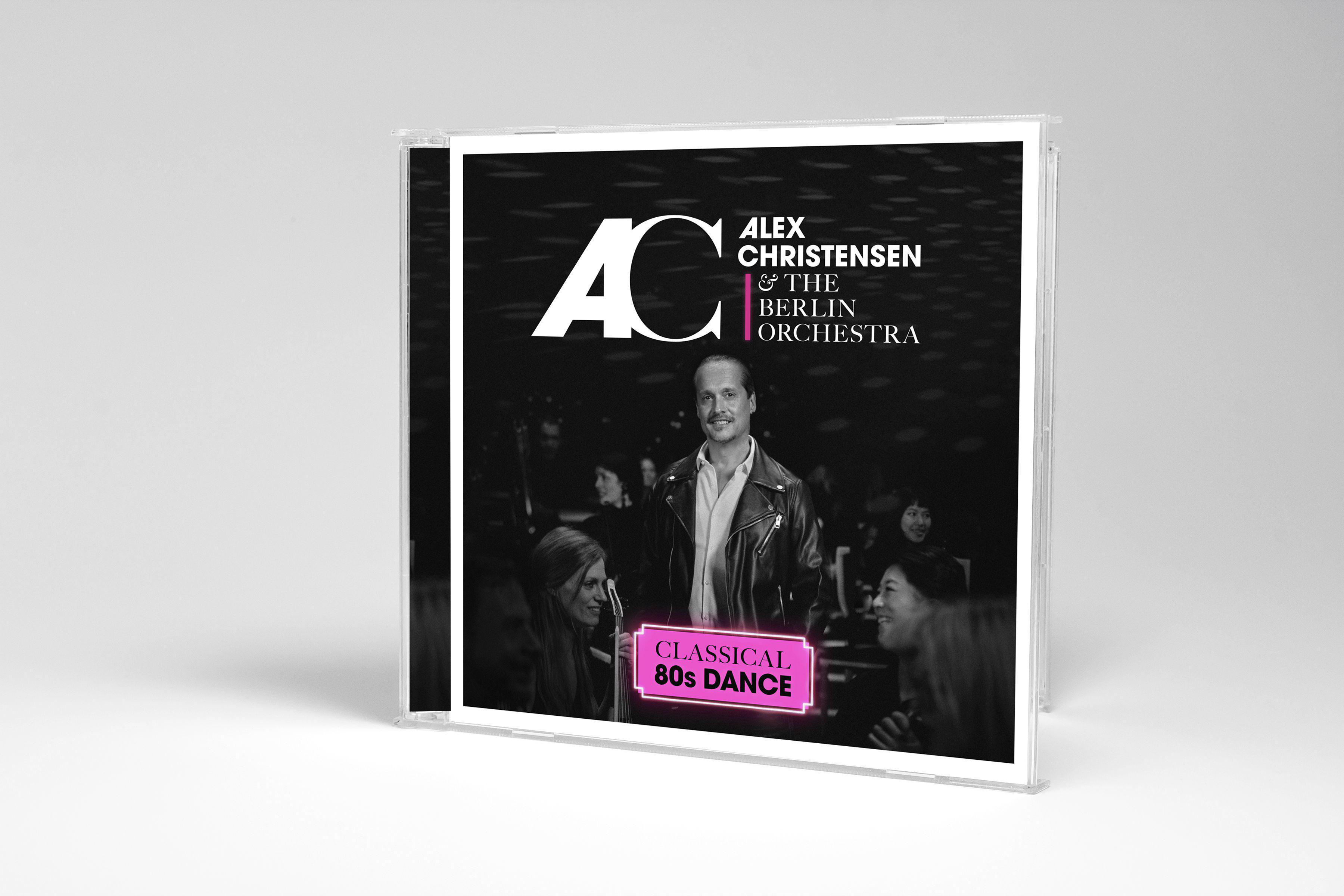CD-Hülle mit Text: Alex Christensen & The Berlin Orchestra, Classical 80s Dance.