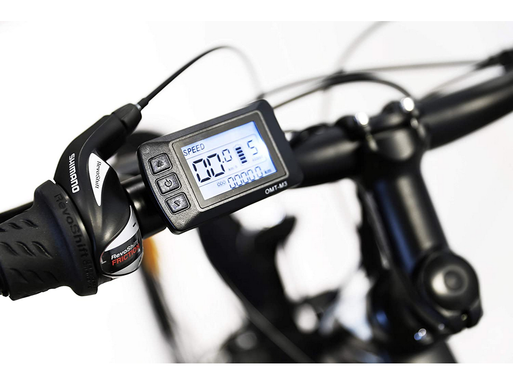 Bicicleta eléctrica - Nilox X6, 25km/h, 250W, Autonomía 80km, 21 Vel. Shimano, Negro