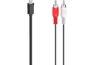 HAMA 00200730 - USB-C/RCA-Kabel (Schwarz)
