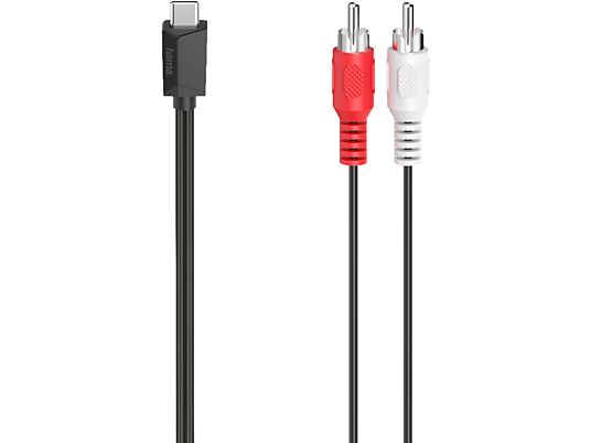 HAMA 00200730 - USB-C/RCA-Kabel (Schwarz)