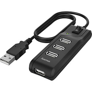 HAMA 00200118 - Hub USB (Noir)