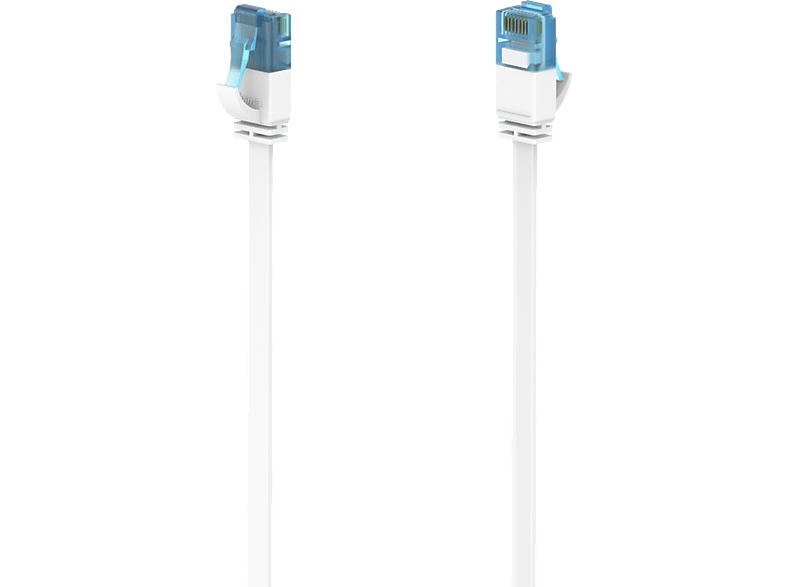 HAMA 200687 - Netzwerkkabel, 15 m, Cat-6A, 10 Gbit/s, Weiss
