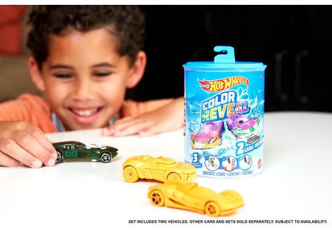 Farbwechsel, Spielzeugautos HOT Mehrfarbig Die-Cast Spielzeugauto MediaMarkt 2er-Pack, | WHEELS Reveal Color