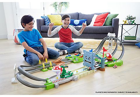 HOT WHEELS Hot Wheels Mario Kart Mario Rundkurs Trackset, Autorennbahn inkl.  2 Spielzeugautos Spielzeugautos Mehrfarbig | SATURN