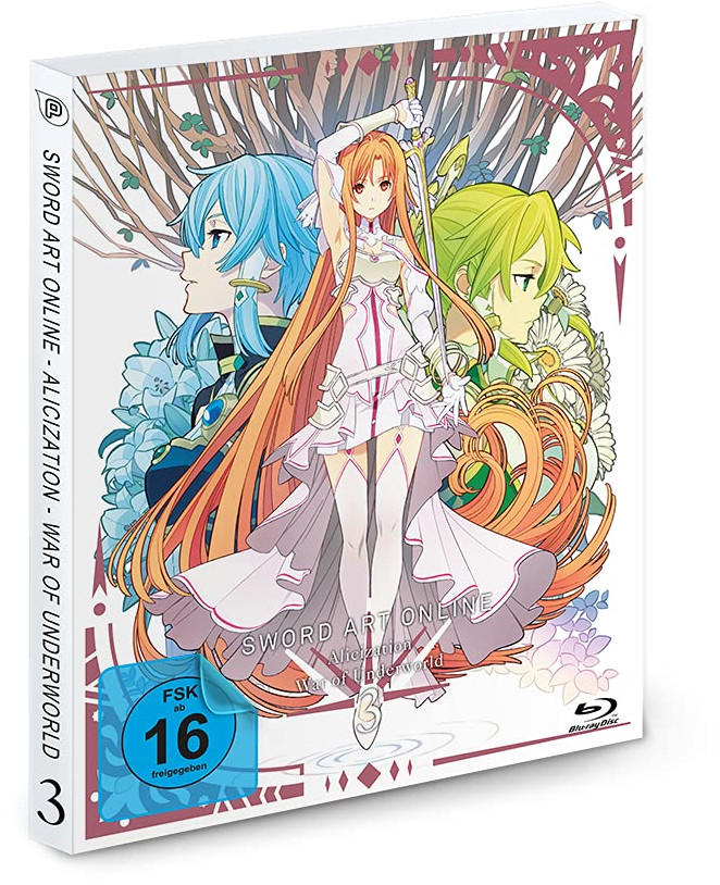 Anime DVD-Box-Set mit drei Figuren. Die Hauptfigur ist eine Frau mit langen, orangenen Haaren, die ein Schwert hält.