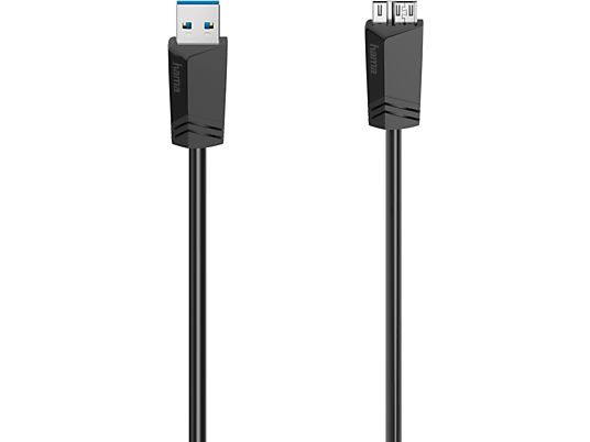 HAMA 200627 - Micro-USB-Kabel, 1.5 m, 5 Gbit/s, Schwarz