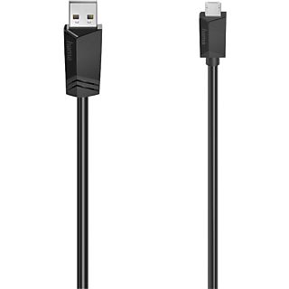 HAMA 200607 - Câble micro USB, 0.75 m, 480 Mbit/s, Noir
