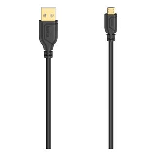 HAMA 200610 - Câble micro USB, 0.75 m, 480 Mbit/s, Noir