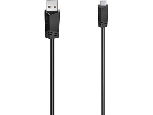 HAMA 200606 - Mini-USB-Kabel, 1.5 m, 480 Mbit/s, Schwarz