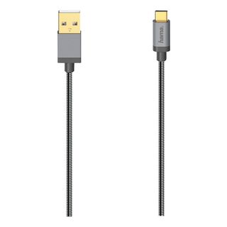 HAMA 00200502 - Câble USB-C (Noir/Gris)