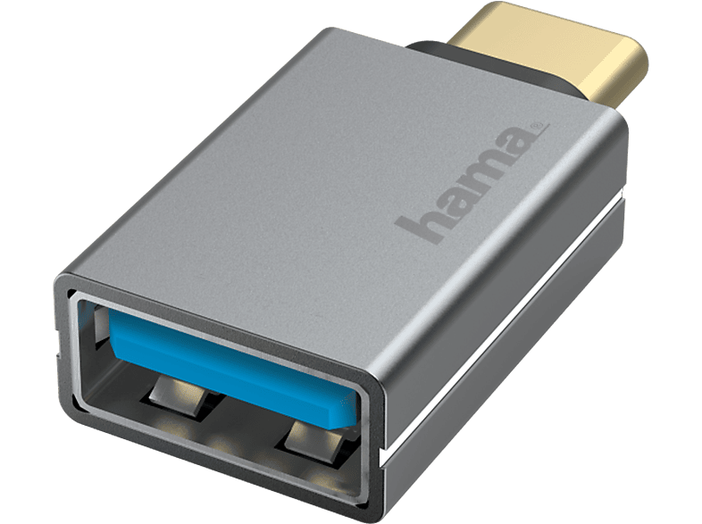 HAMA 00200300 - Adapter USB Type-A Typ-C (Grau)