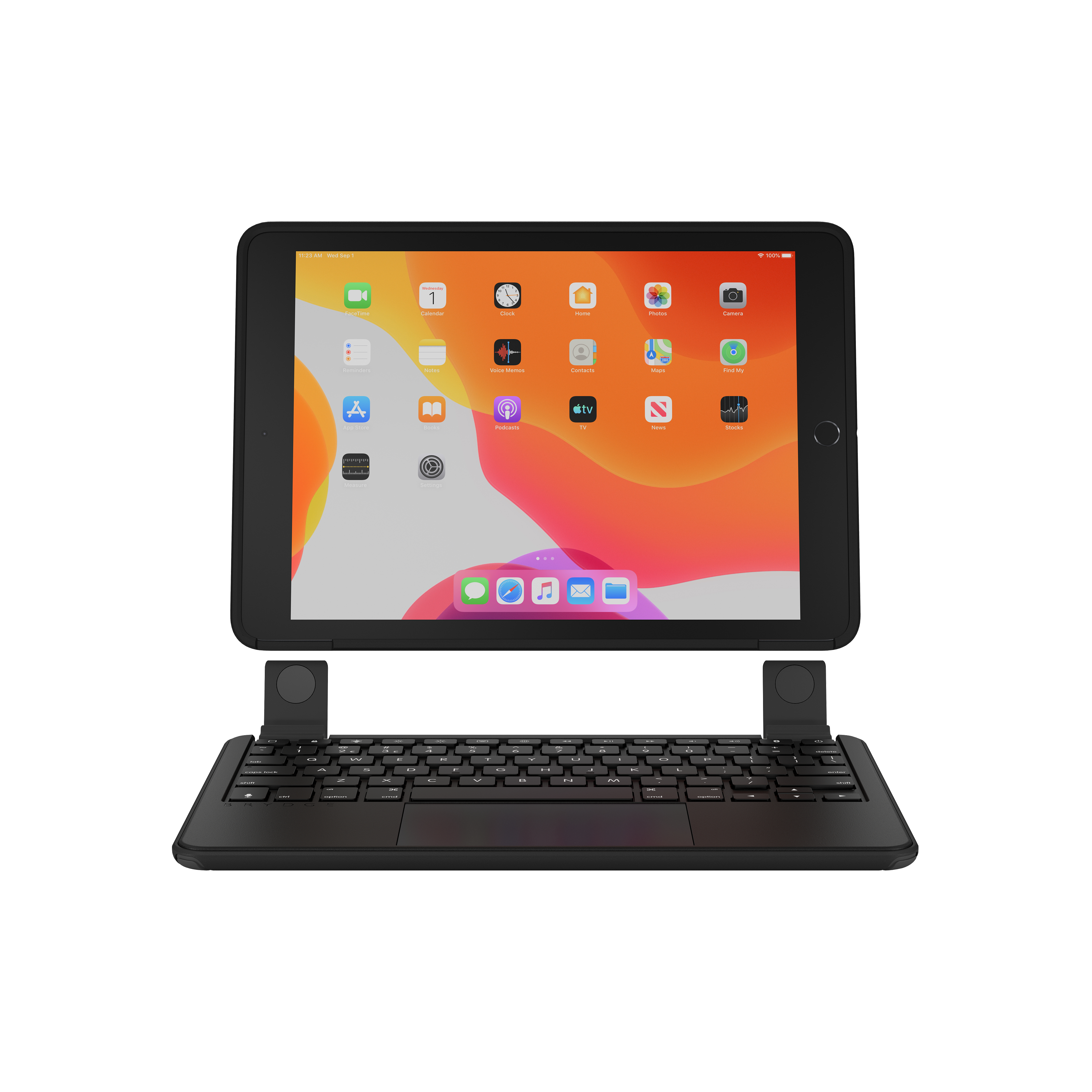 BRYDGE 10.2 Max+ - Bluetooth Tastatur für das iPad 10.2 (7. und 8. Generation) mit Trackpad und Schutzhülle, QWERTZ, Apple, iPad 10.2 (8. und 7. Generation), Schwarz