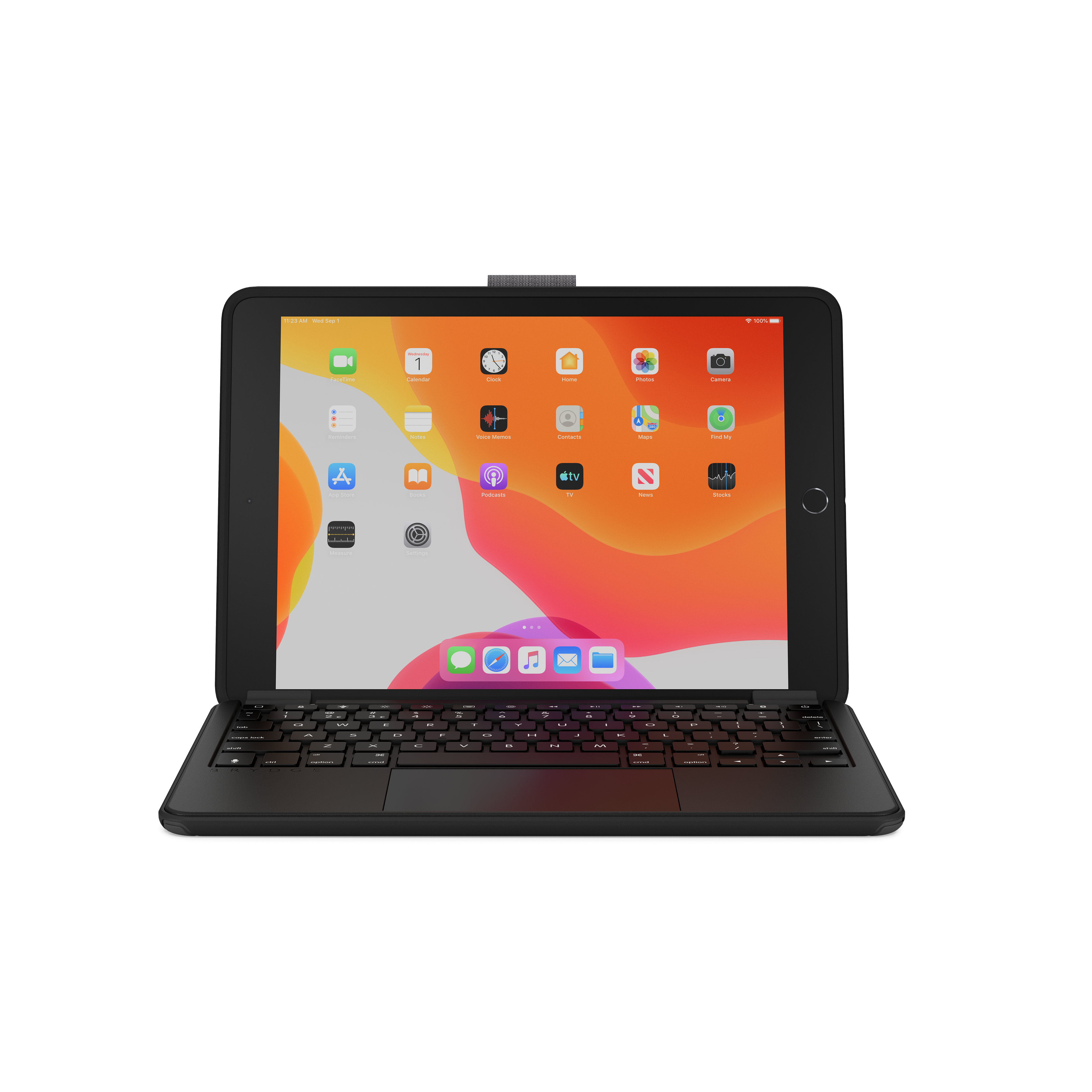 BRYDGE 10.2 Max+ - Bluetooth Tastatur für das iPad 10.2 (7. und 8. Generation) mit Trackpad und Schutzhülle, QWERTZ, Apple, iPad 10.2 (8. und 7. Generation), Schwarz