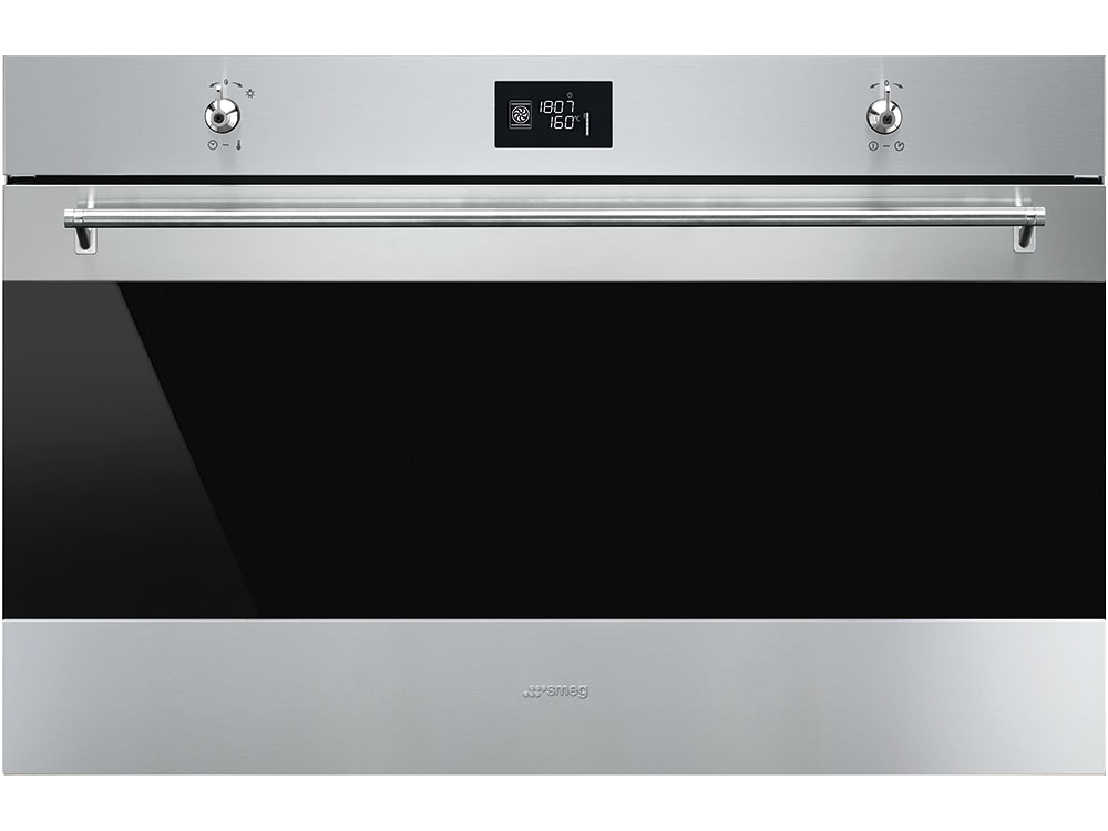 Horno - Smeg SF9390X1, 115 l, Integrable, Eléctrico, Limpieza por agua, 89.6 cm, Inox