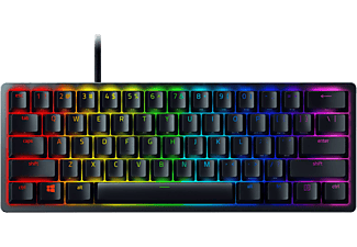 RAZER Razer Huntsman Mini (Purple Switch / CH) - Tastiera da gaming, Cablata, QWERTZ, Tenkeyless (TKL), Opto-Mechanical, Razer Clicky Optical Switch (Purple), Nero