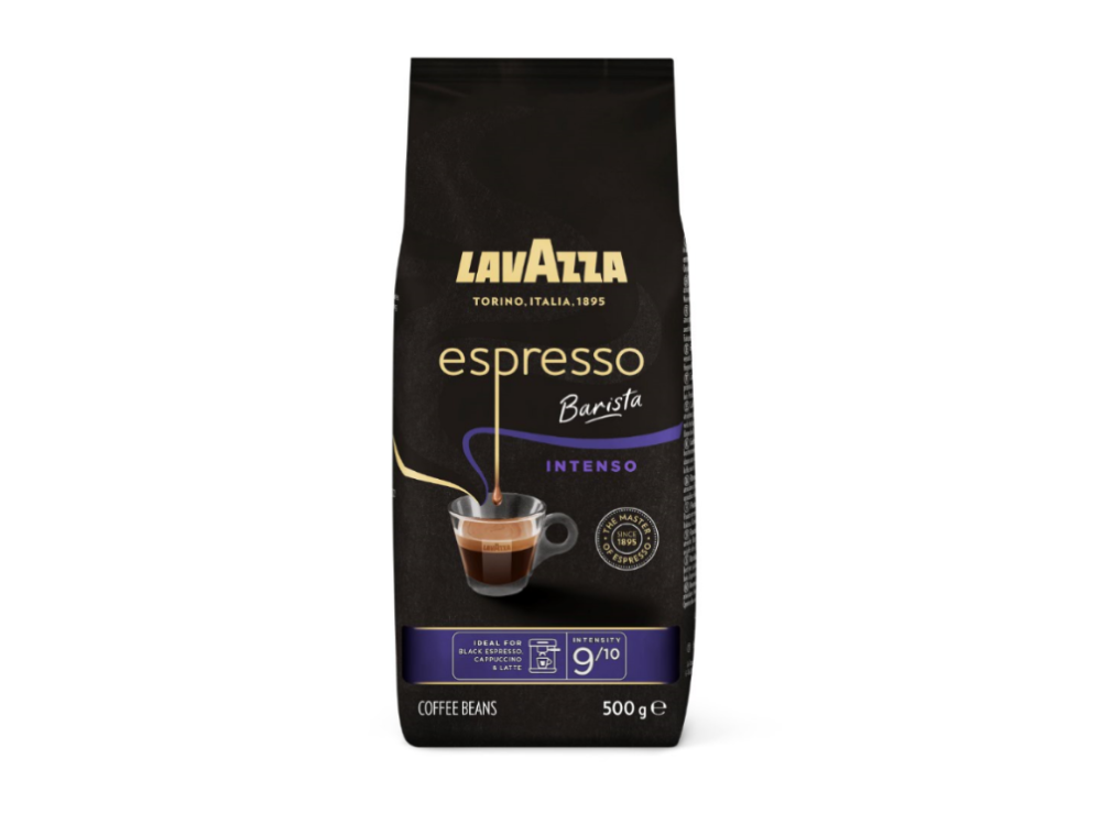 Café en grano Lavazza Espresso Barista Intenso, 500g, Arábica y