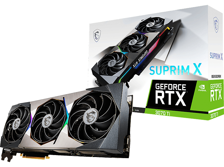 MSI GeForce RTX™ 3070 Ti SUPRIM X 8Gb LHR (V505-008R) (NVIDIA, Grafikkarte)