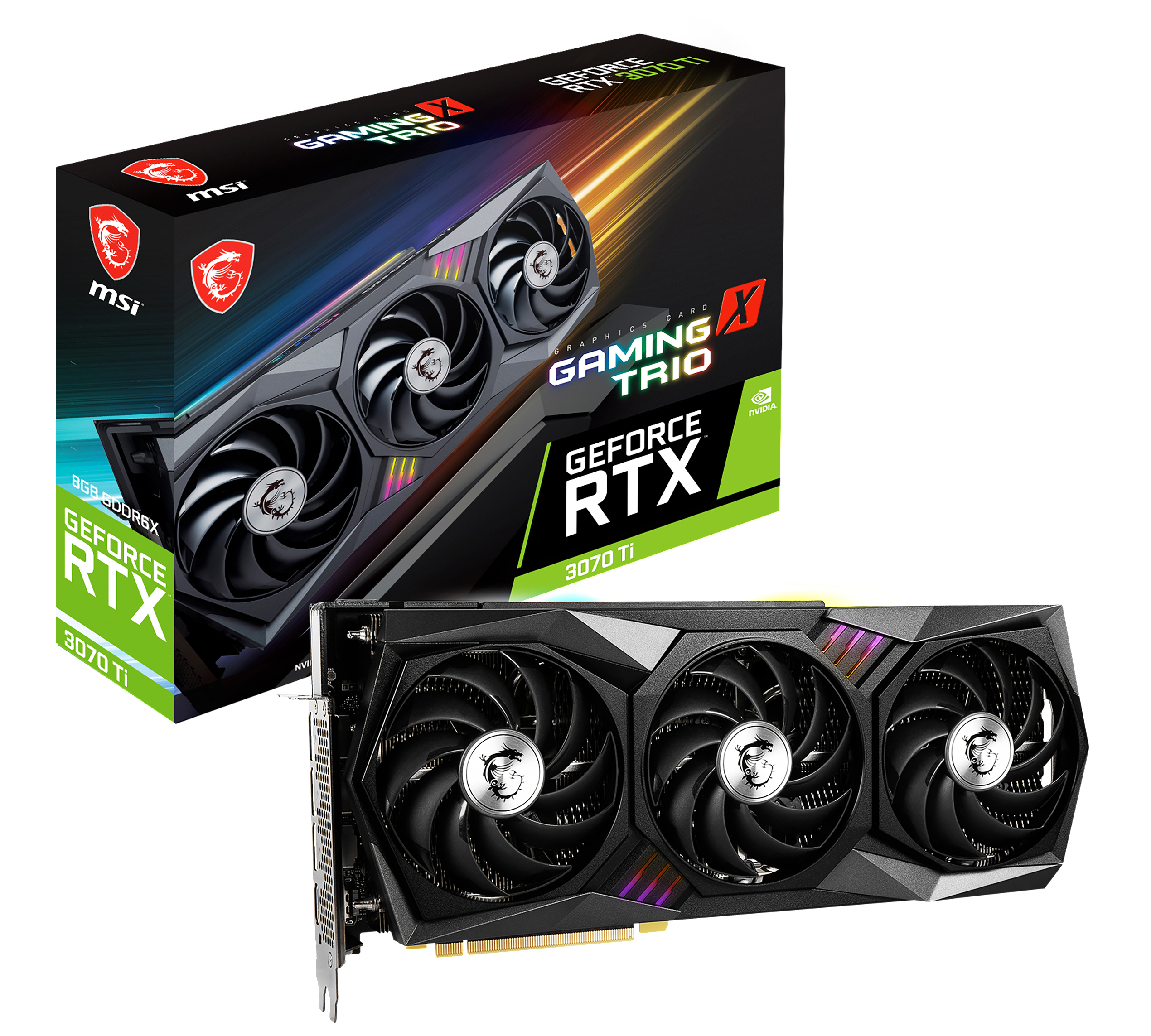 MSI GeForce RTX™ 3070 Ti GAMING X TRIO 8GB LHR (V505-009R) (NVIDIA, Grafikkarte)