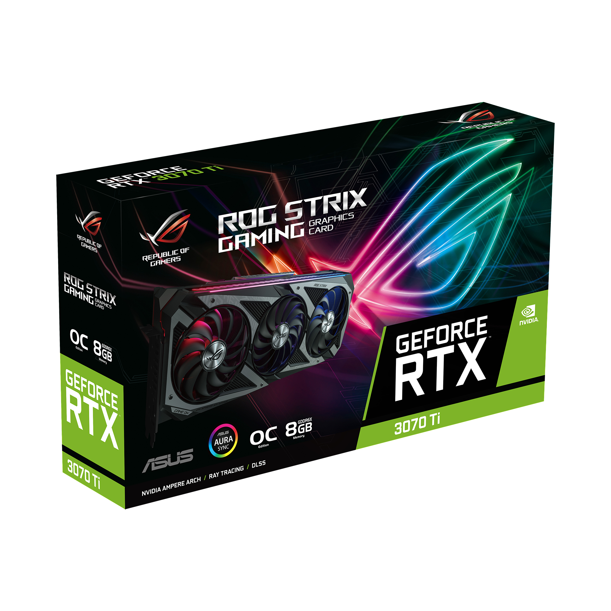 ASUS GeForce RTX™ 3070 Ti (90YV0GW0-M0NA00) Strix LHR (NVIDIA, Gaming Gaming OC Grafikkarte) 8GB ROG