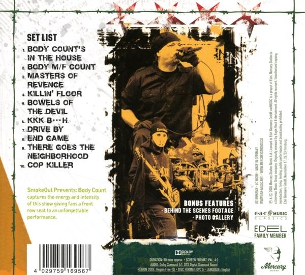 The Feat. Smoke - Festival Out + - DVD (CD Body Video) Ice-T Count