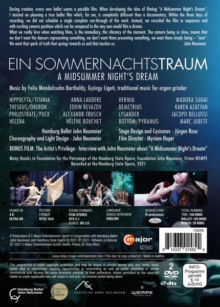 Sommernachtstraum Laudere,Anna/Revazov,Edvin/Hamburger (DVD) Ballet - Ein -