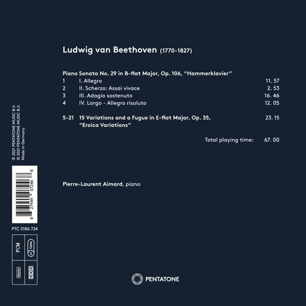 Pierre-Laurent Aimard - Hammerklavier Sonata And Eroica Variations  - (CD)