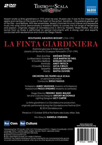 Spicer/Fasolis/Orchestra Scala/+ (DVD) Teatro Giardiniera La - Alla Del Finta -