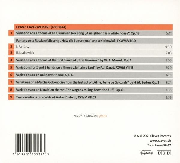 Andriy Dragan - KLAVIERVARIATIONEN  - (CD)
