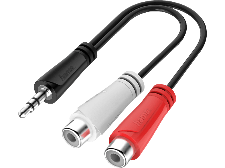 HAMA 00200350 - Audio-Adapter (Schwarz/Weiss/Rot)