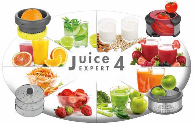MAGIMIX Juice Expert 4 - Presse-agrumes (Noir/Chrome)