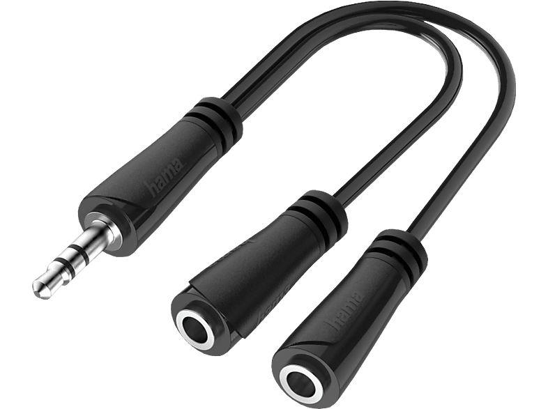 HAMA 00200349 - Audio-Splitter (Schwarz)