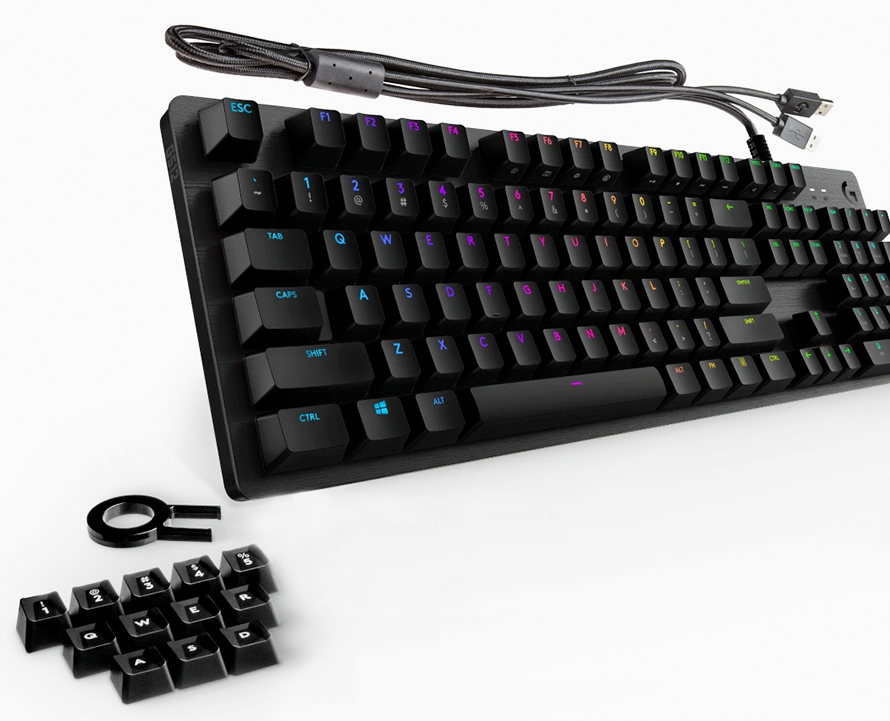 LOGITECH Mechanisch gamingtoetsenbord G512 Carbon Azerty (920-009348)