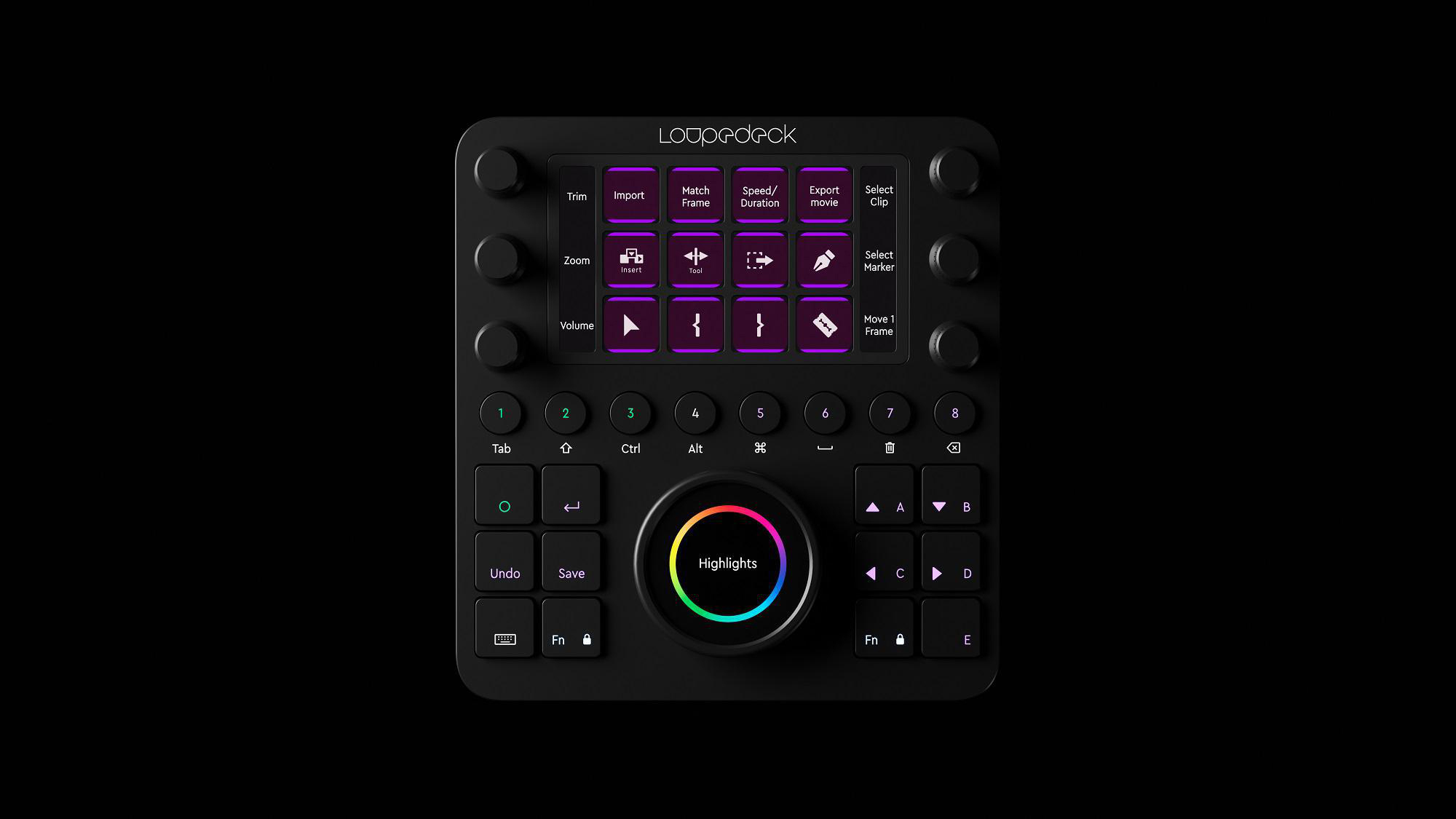LOUPEDECK LDD-1903 Streamdeck, Schwarz