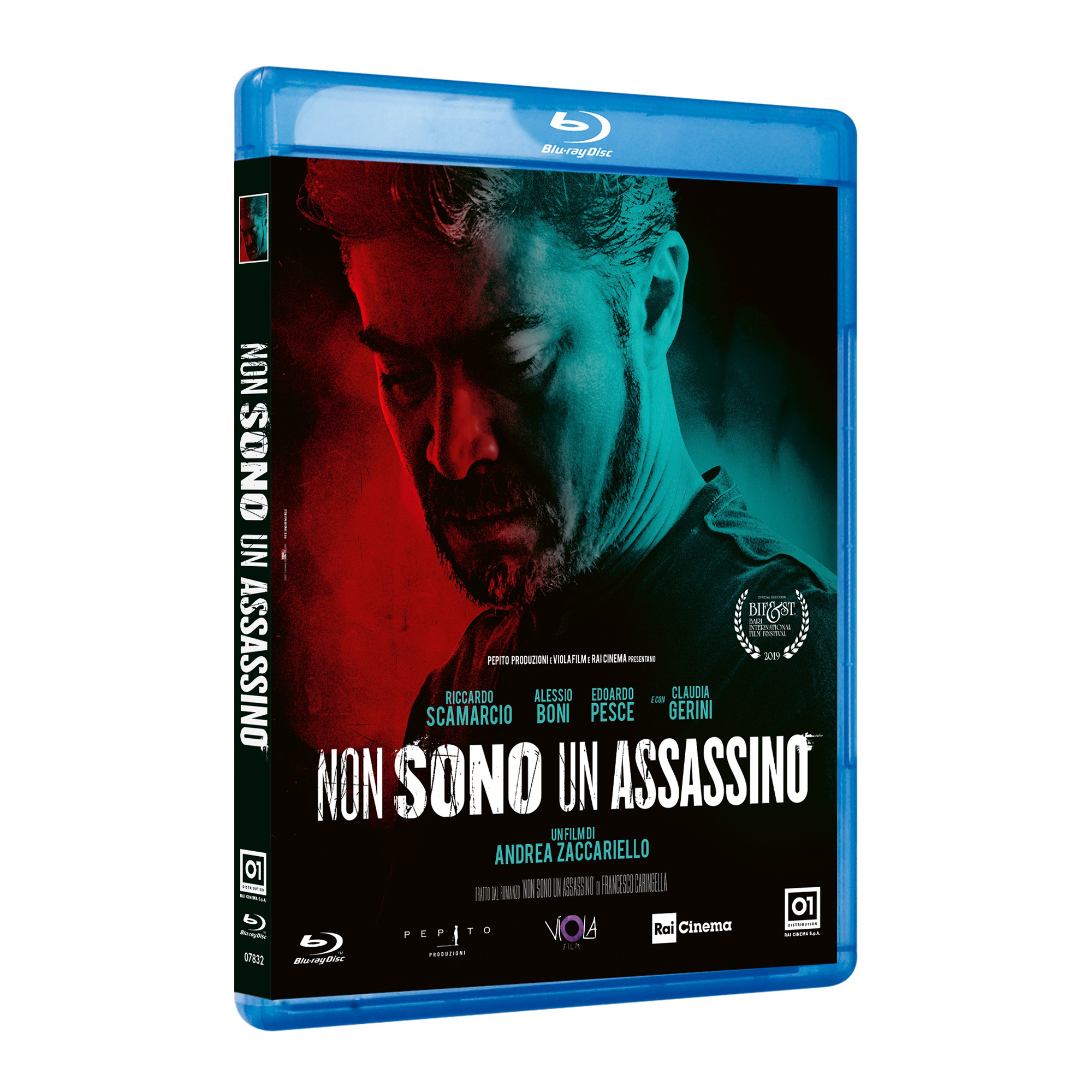Copertina Blu-ray. Il titolo è "Non sono un assassino". Il volto di un uomo è visibile sulla copertina.