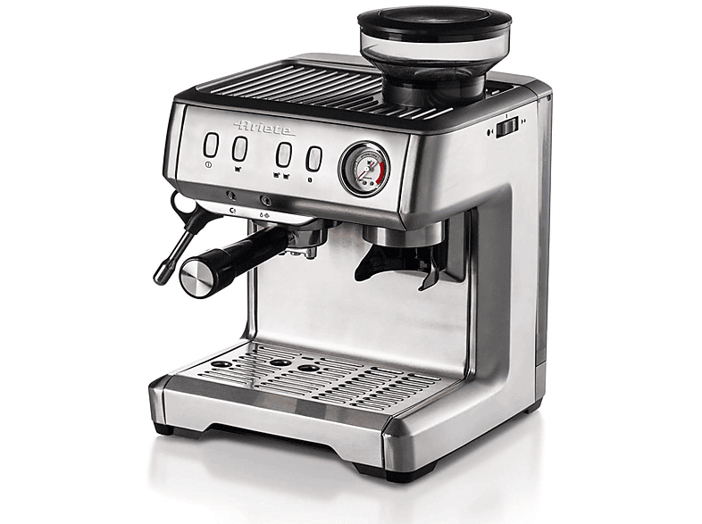 Macchina Caffè Espresso Ariete Metal CON Macina, 1600 W,
