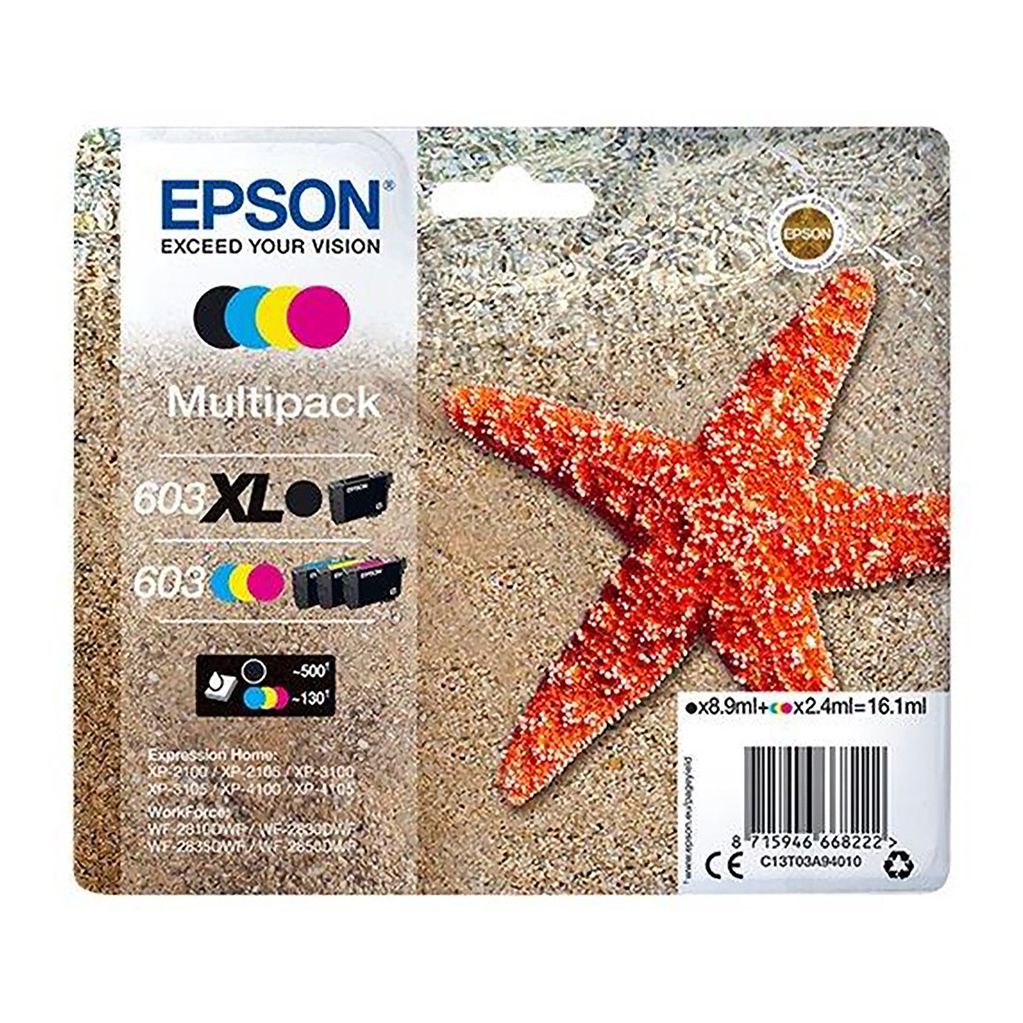 Epson Multipack Stellamarina 603 Bkxl/Cmy