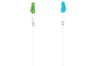 HAMA 00200742 - Câble réseau fibre optique (Blanc/Bleu/Vert)
