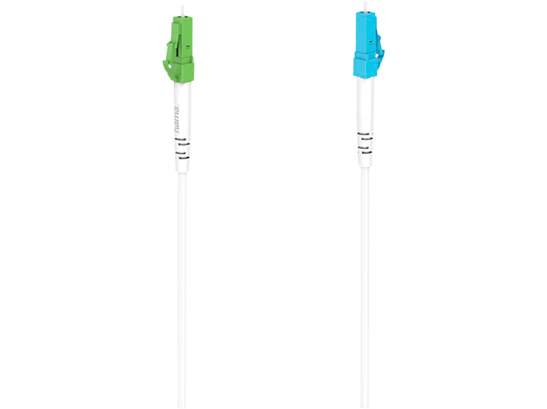 HAMA 00200743 - Glasfaser-Netzwerkkabel (Weiss/Blau/Grün)