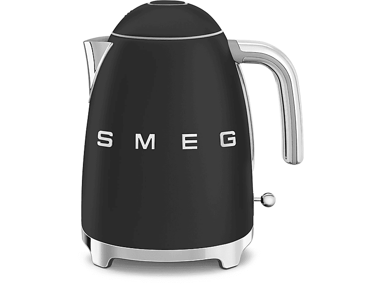 Smeg KLF03BLMEU Retro Style Wasserkocher (Schwarz, 1.7l / 7 Tassen, 2400 Watt)