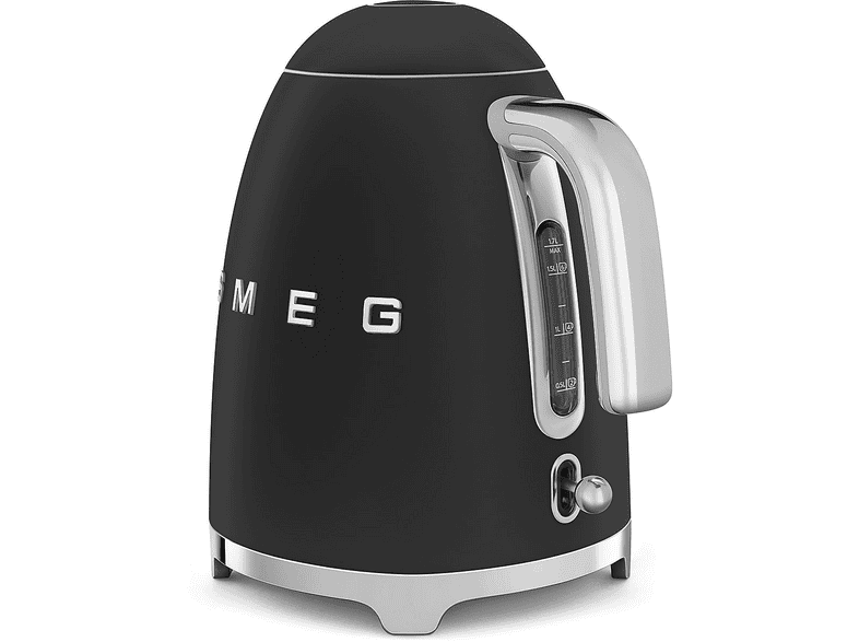 Smeg KLF03BLMEU Retro Style Wasserkocher (Schwarz, 1.7l / 7 Tassen, 2400 Watt) — Foto 5 von 5