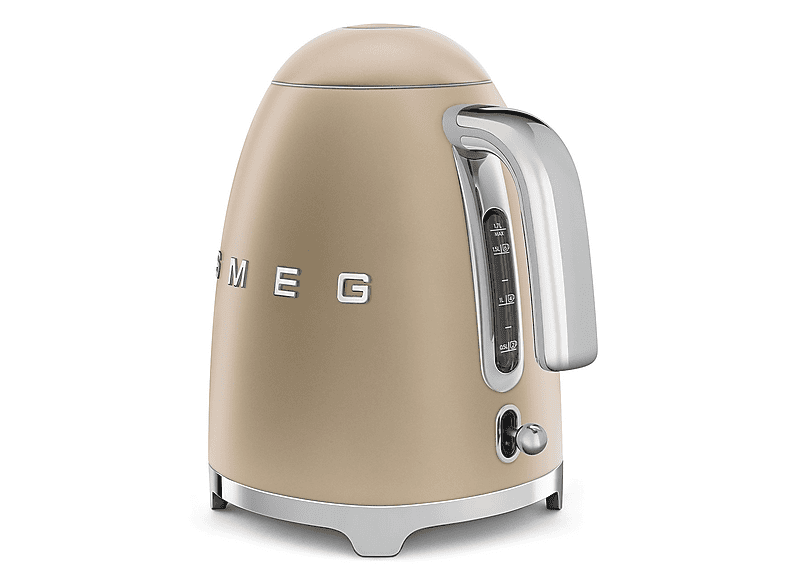 Smeg KLF03CHMEU Retro Style Wasserkocher 1.7l/7 Tassen Gold Matt Wasserkocher (Gold, 1.7l / 7 Tassen, 2400 Watt) — Foto 5 von 5