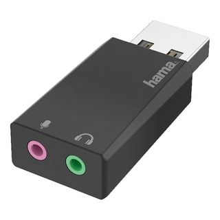 HAMA 00200323 - Cartes audio USB (Noir)