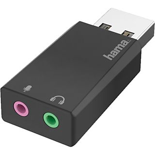 HAMA 00200323 - Cartes audio USB (Noir)