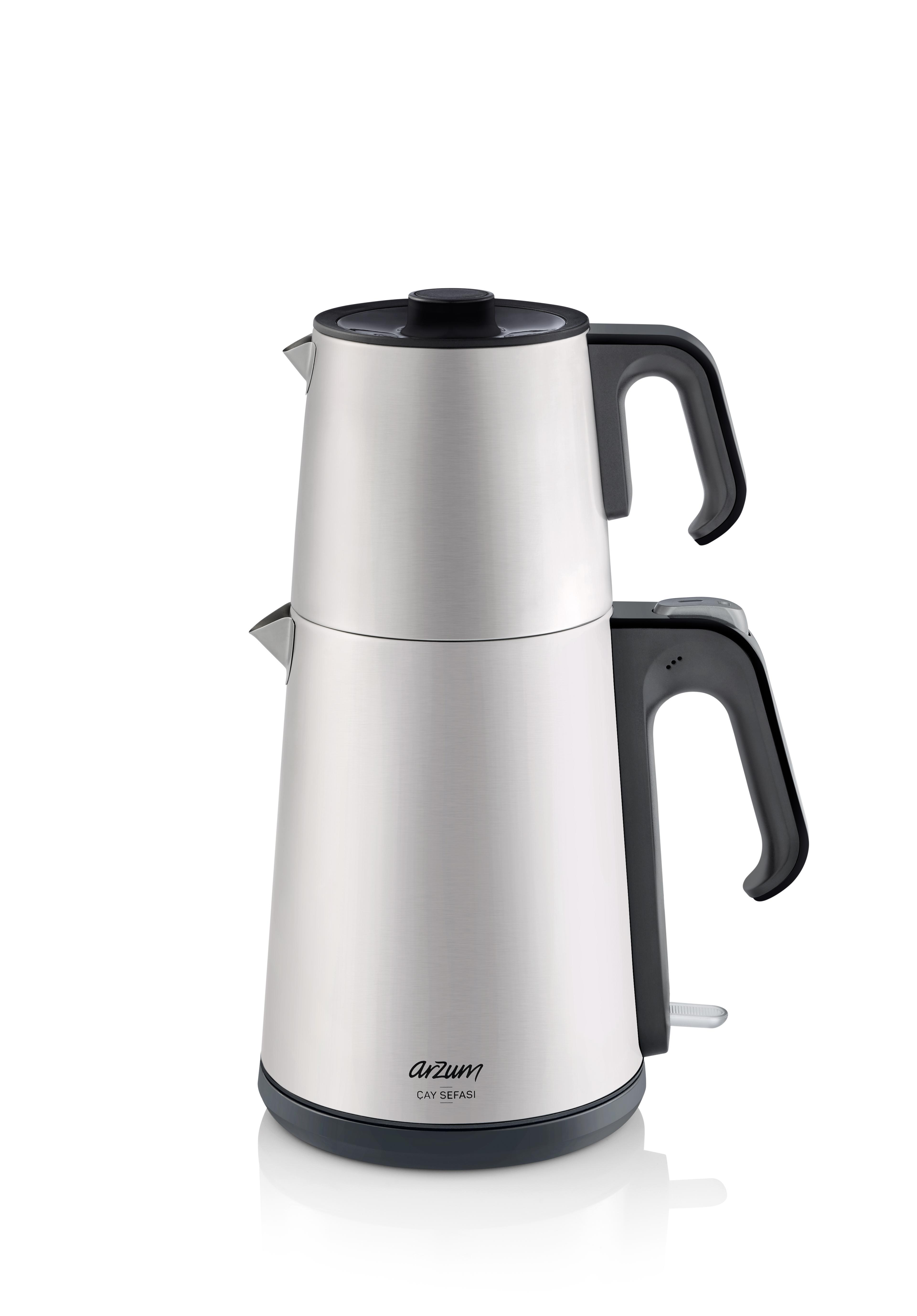 ARZUM AR3069 Teekocher (1650 Watt , Silber)