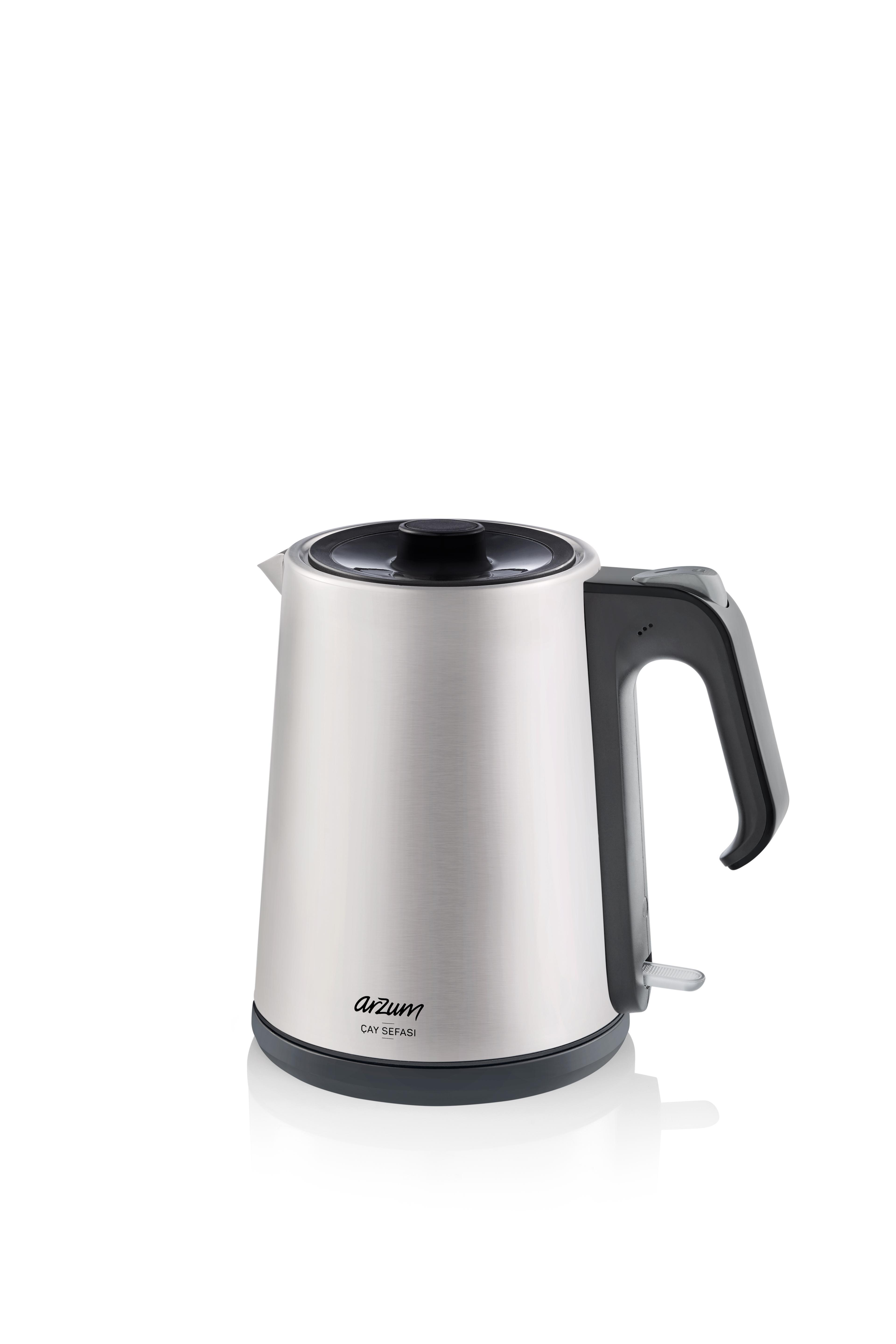 ARZUM AR3069 Teekocher (1650 Watt , Silber)